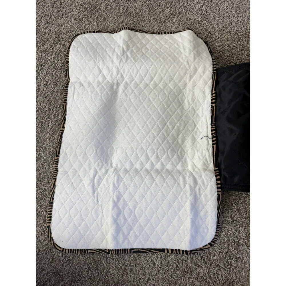 NWT Vera Bradley Stroll Around Baby Bag Zebra Quilted Diaper Tote Changing Pad